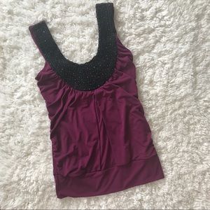 Maurices purple beaded top